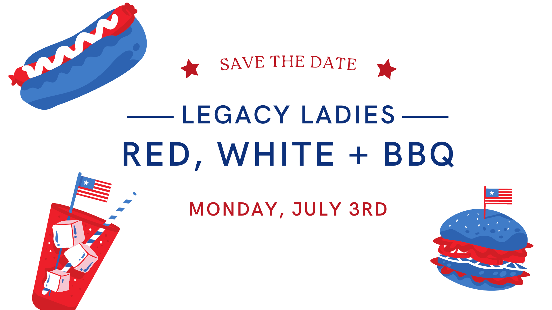 Red White BBQ Legacy Ladies